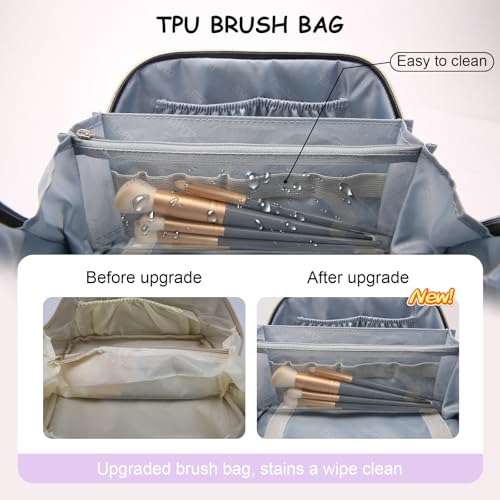 Travel Makeup Bag Cosmetic Bags for Women (3 Count)