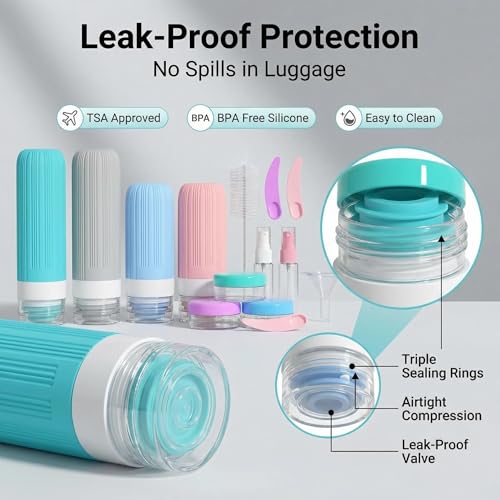 16 Pack Travel Bottles Set