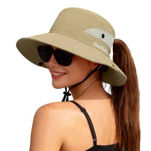Women's Ponytail Safari Sun Hat