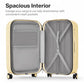 26 Inch Large Checked Luggage PC Hardshell Suitcases with Wheels for Travel Woman Men