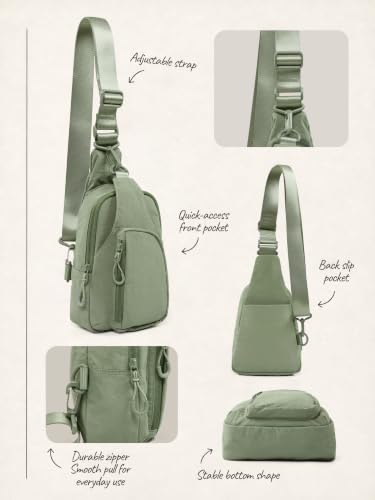 Sling Bag with Adjustable Straps Crossbody Chest Bag Lightweight Small Backpack for Casual Outdoor Traveling Hiking