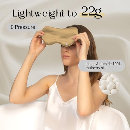 Adjustable 100% 22 Momme Mulberry Silk Sleep Mask