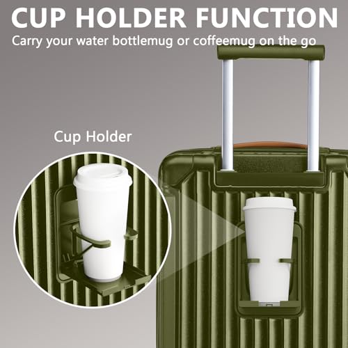 5 Piece Luggage Set with Cup Holder (5 Count)