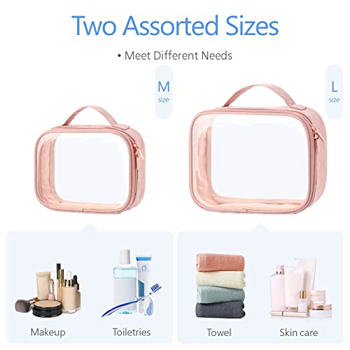 Clear Makeup Bag Travel (2 Count)