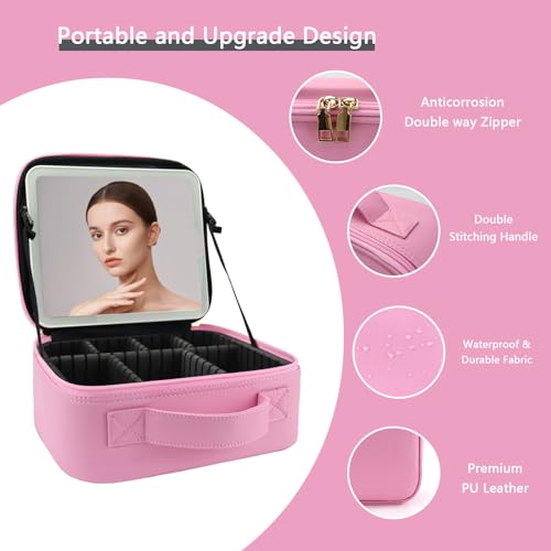 Makeup Bag with Led Mirror