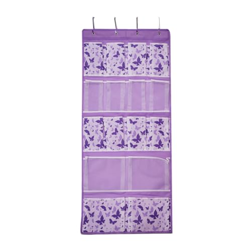 16 Pockets Over Door Hanging Storage Organizer with 4 Kinds Pouches for Shoes