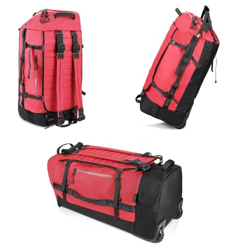 86L Collapsible Wheeled Duffle Bag Waterproof