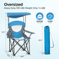 Heavy Duty Canopy Camping Chairs with Adjustable Sunshade