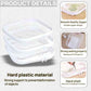 3PCS Clear Hard Plastic Zipper Case (3 Count)