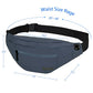 Large Fanny Pack for Men Women Sling Bag with 4