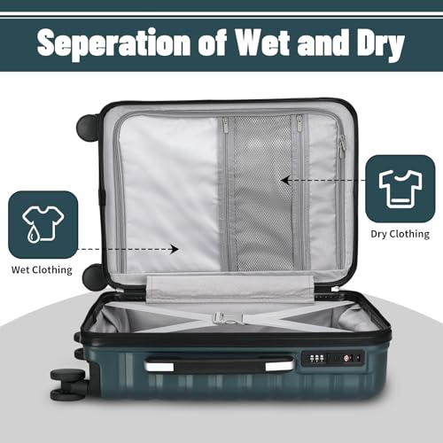 3 Piece Hardshell Travel Luggage Set (3 Count)