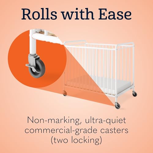 Chelsea Clearview Metal Compact Daycare Crib