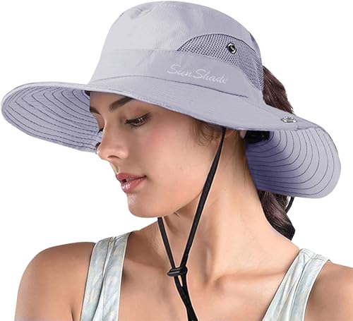 Women's Ponytail Safari Sun Hat
