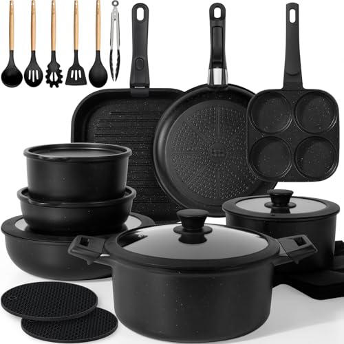 30 Piece Nonstick Pots and Pans Set (30 Count)