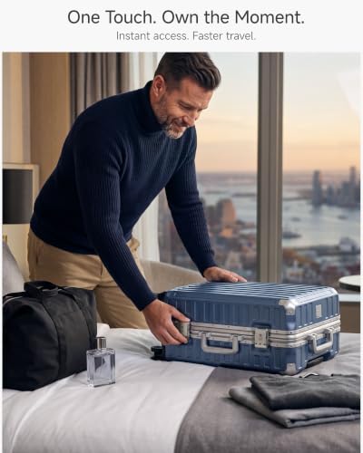 20 Inch Zipperless Carry On Luggage