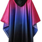 Adult Rain Poncho Waterproof Hooded Zipper Raincoat with Pockets