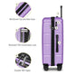 Luggage Sets 2 Piece Suitcase Set Hardshell 20 inch (2 Count)