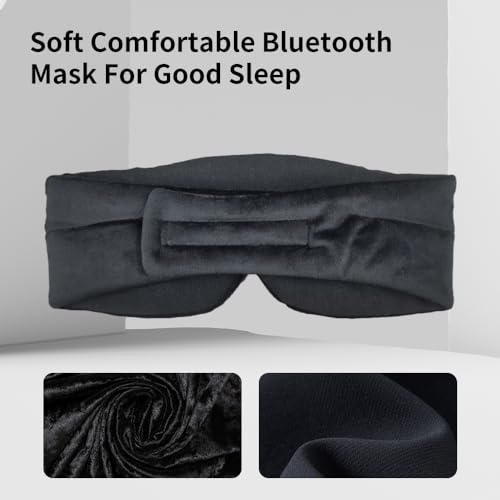 Sleep Headphones Sleep Mask Kids Children Wireless Music Eye Mask Sleeping Headphones Headband for Side Sleepers Silk Sleep Mask with Wireless Headphones Ultra