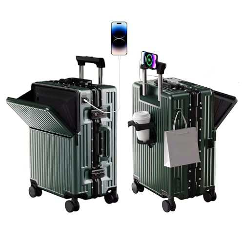 Carry on suitcase Zipperless Luggage