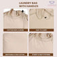 LFH Home Large Premium Cotton Rich Canvas Laundry Bag with Drawstring and Handles Heavy Duty (6 Count)