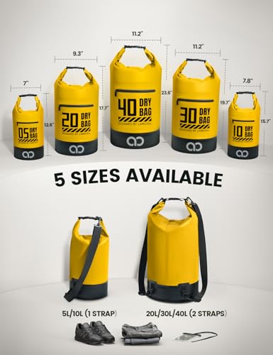 Dry Bag Waterproof Backpack with Phone Pouch 5L