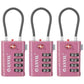 TSA Approved Luggage Locks with Search Alert Indicator (3 Count)