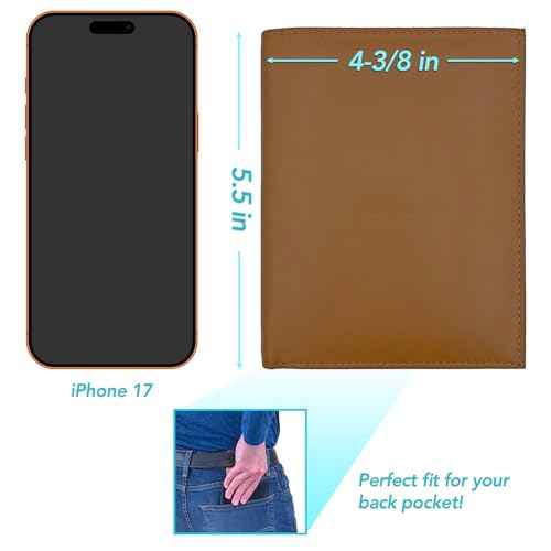 Deluxe Personalized Monogrammed Light Brown RFID Leather Passport Wallet