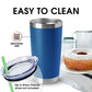 20oz Tumblers Stainless Steel Mugs with Lid Double Wall Vacuum Insulated Coffee Cups for Cold & Hot Drinks (12 Count)