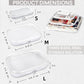 3PCS Clear Hard Plastic Zipper Case (3 Count)