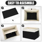 Large 42 Quarts Fabric Storage Bins with Lids [2