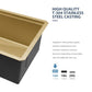 33 Inch Matte Gold Double Bowl Kitchen Sinks