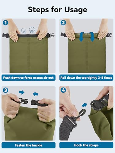 Waterproof Dry Bag Backpack with Emergency Whistle