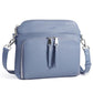 Real Leather Crossbody Bags for Women Travel Wallet Purse Blue