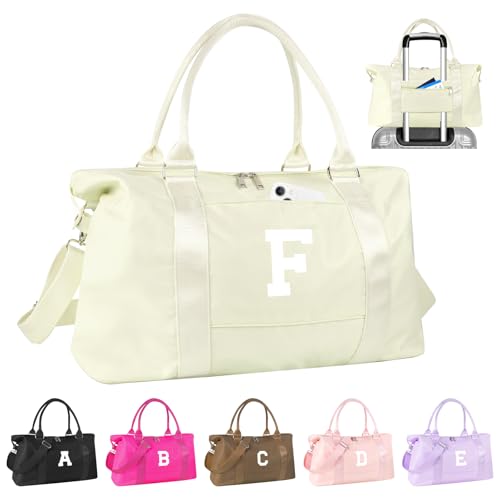 Initial Travel Duffel Bag Sports Gym Bag for Kids Teen Birthday Gifts