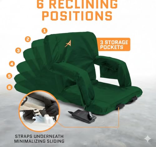 Heated Stadium Seats for Bleachers with Back Support