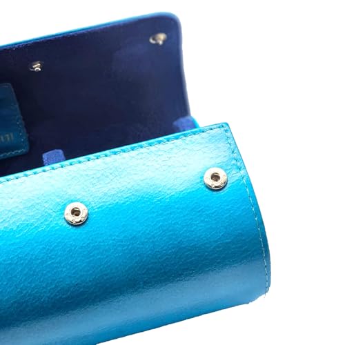 Genuine Napa Leather Watch Roll Travel Case for 3 Watches