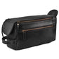 Carbon Leather Toiletry Travel Bag For Men & Women