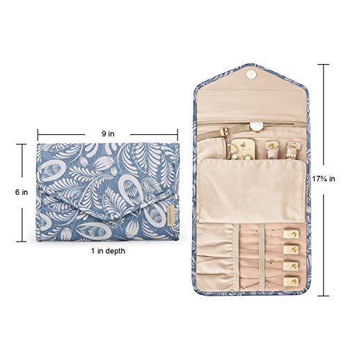 Travel Jewelry Organizer Roll Foldable Jewelry Case