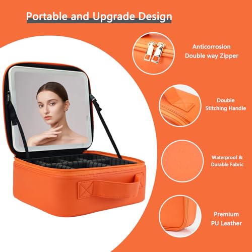 Makeup Bag with Led Mirror