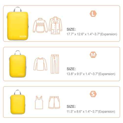 Compression Packing Cubes for Travel (4 Count)