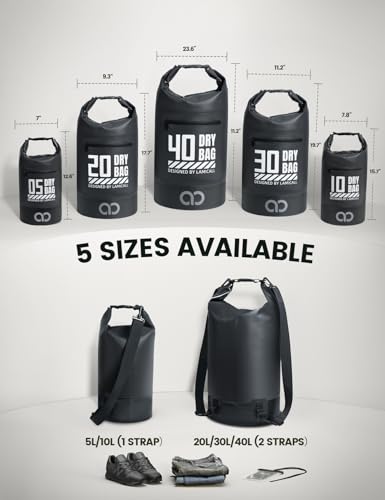 Dry Bag Waterproof Backpack with Phone Pouch 5L