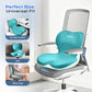 Car Seat Cushion and Lumbar Support Pillow One Piece