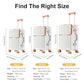 Carry on suitcase Zipperless Luggage