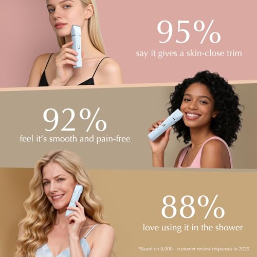 2-in-1 Bikini Trimmer for Women, Travel Razors, Beach Essentials