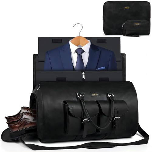 Garment Bag for Travel Convertible Carry on Travel Duffel Bag for Men Women