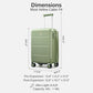 Carry On Luggage 22x14x9 Airline Approved Hardside 20 Inch Suitcase