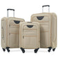 Softside Luggage Set Softshell Lightweight 3 Piece Spinner Suitcase (3 Count)