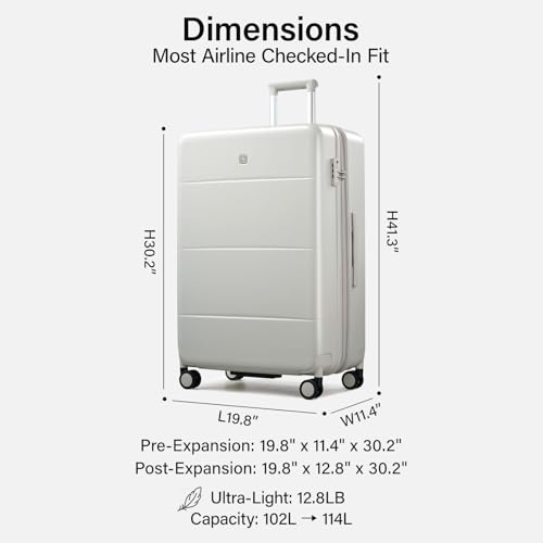 Expandable Large Checked Luggage