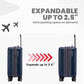 Rails 3 Piece Luggage Set with 360° Spinner Wheels
