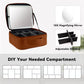 Travel Makeup Bag with LED Mirror and 10x magnifying glass with 3 Lighted Settings
